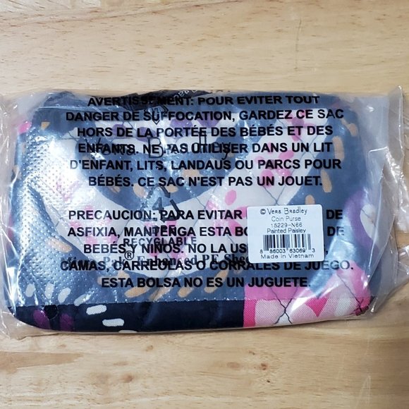 Vera Bradley Painted Paisley Coin Purse - Picture 6 of 6